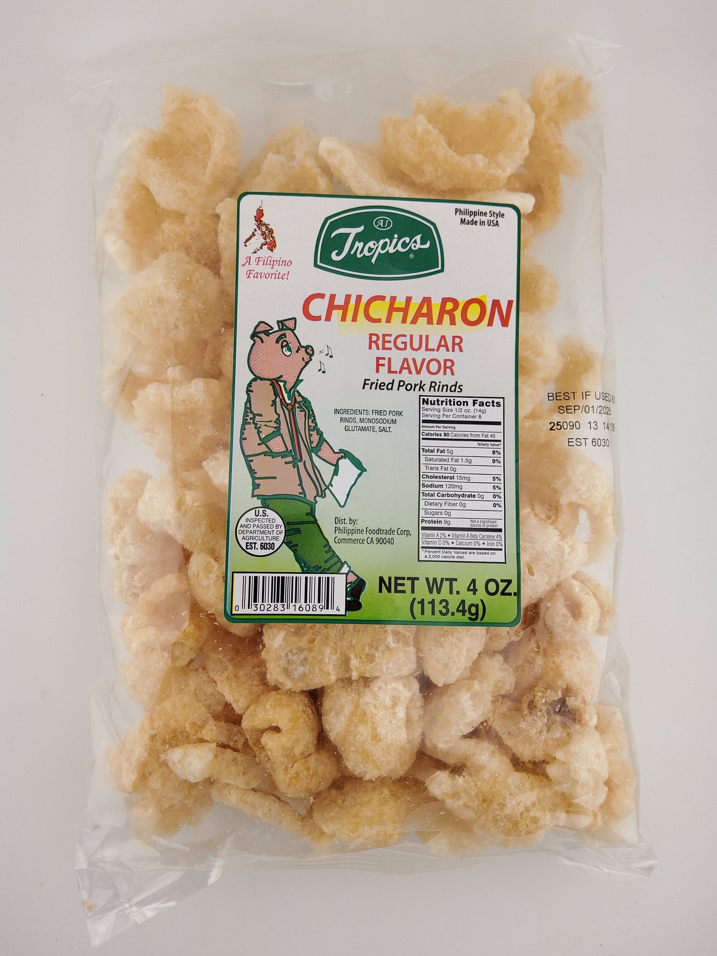 Tropics Chicharon Regular 4 oz