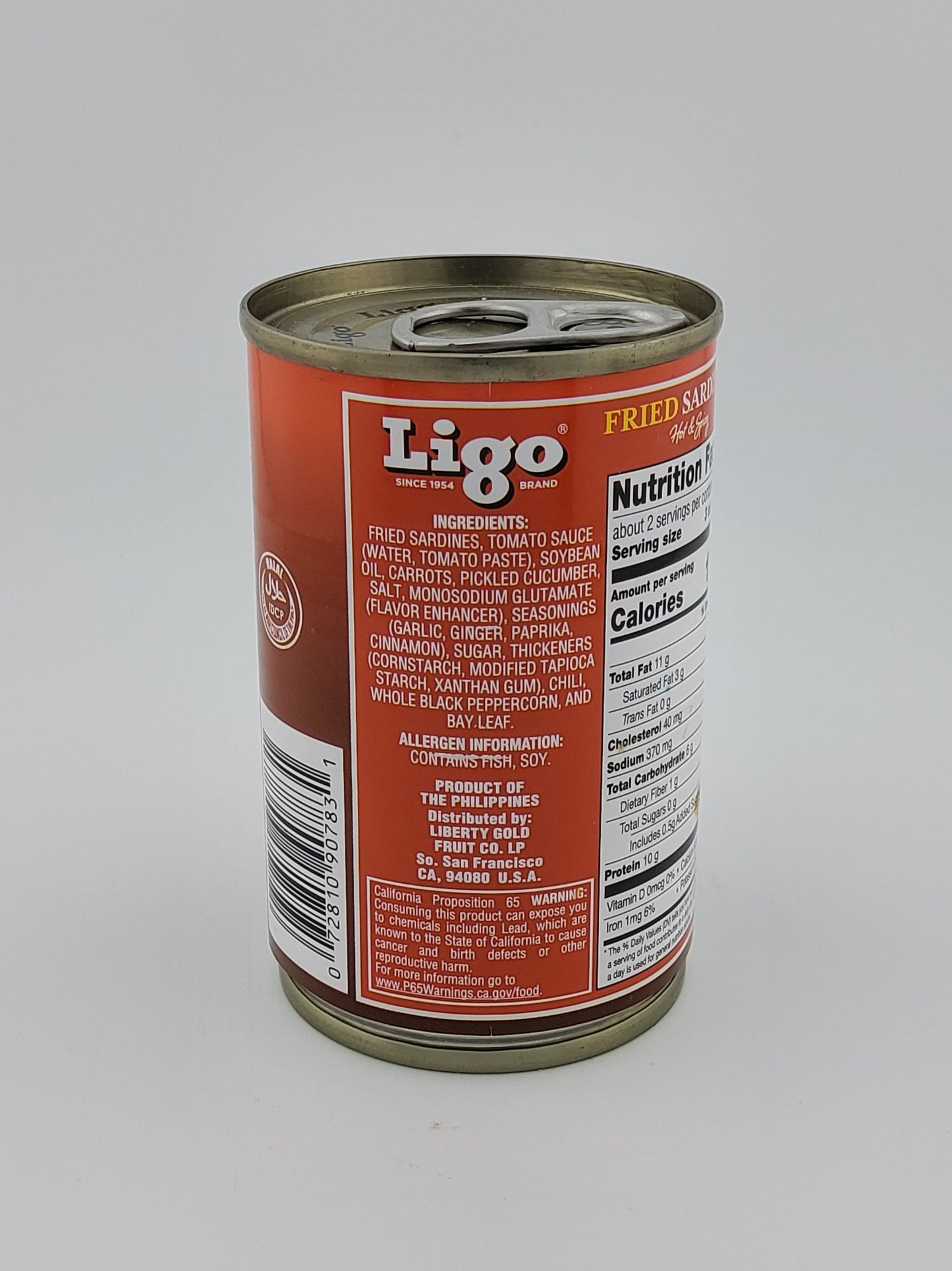 Ligo Fried Sardines H&S 5.5 oz