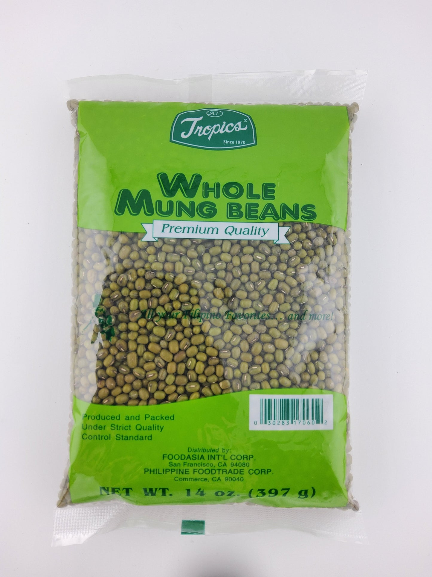 Tropics Green Mung Beans 14 oz