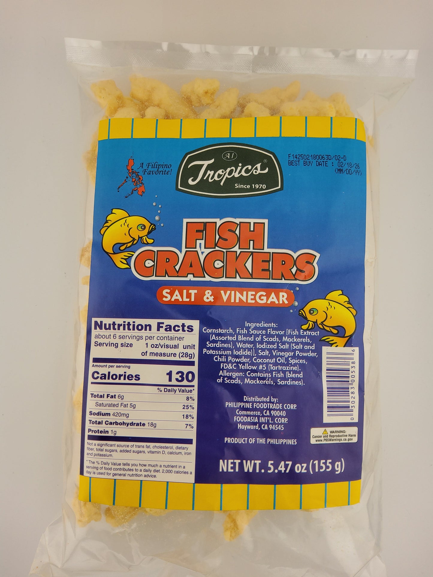 Tropics Fish Crackers S&V Big