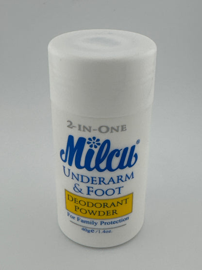 Milcu Underarm & Foot Deodorant Powder 40g