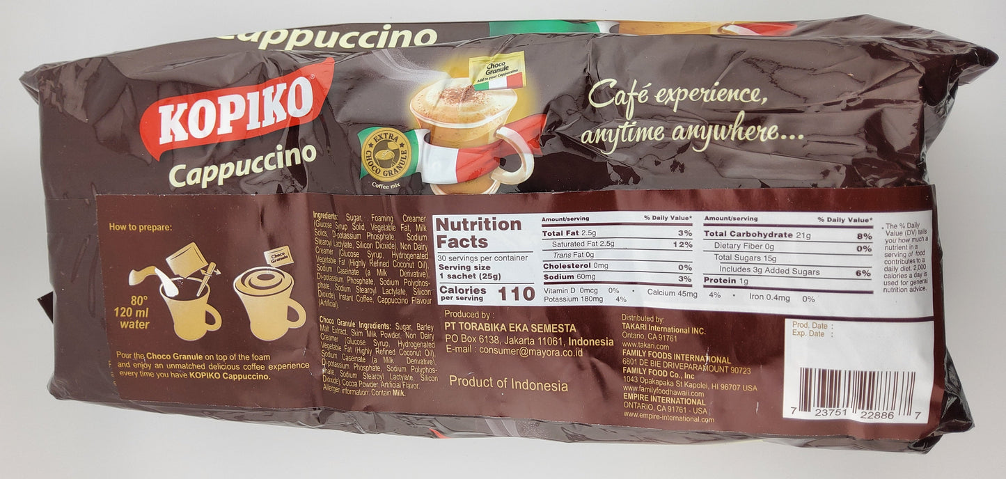Kopiko Coffee Cappuccino 750 g