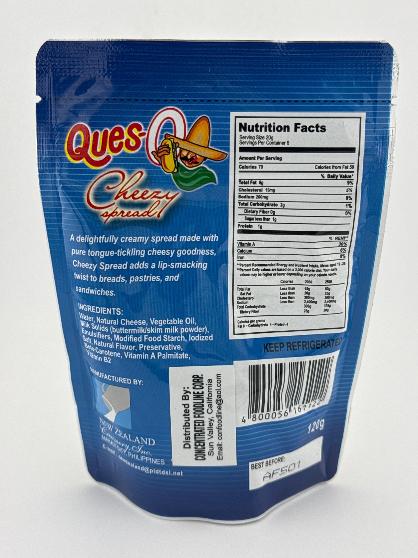 Ques-O Cheezy Spread 120 g
