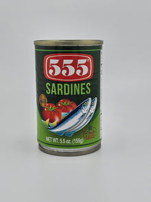 555 Sardines 5.5 oz - Tomato (Green)