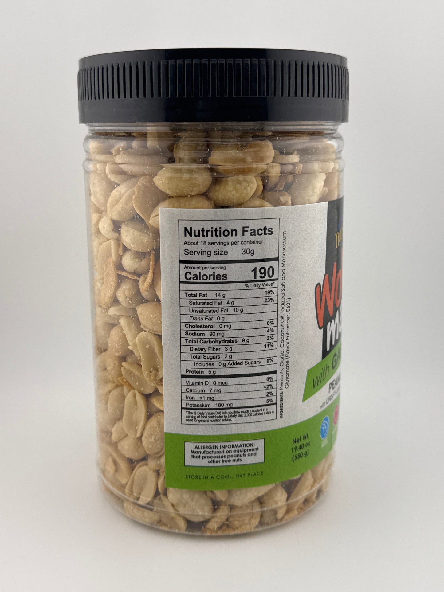 Nut'n Else Wow Mani with Garlic Jar 500g | 17.64 oz