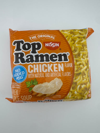 Nissin Top Ramen Chicken 3 oz Bag