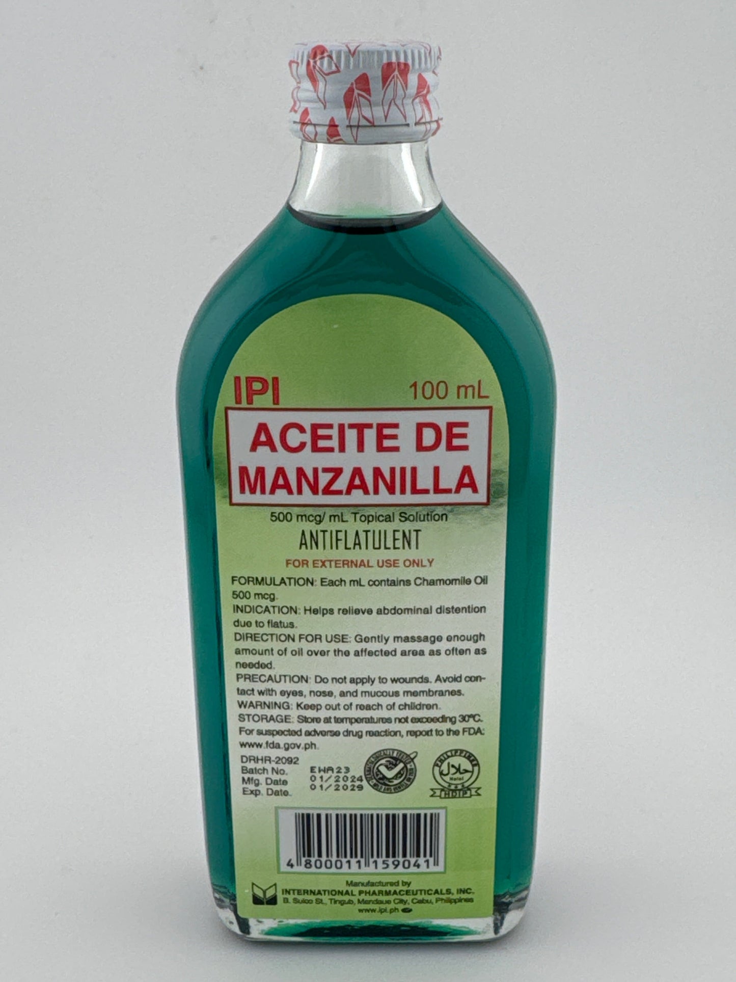 Aceite De Manzanilla Glass 100