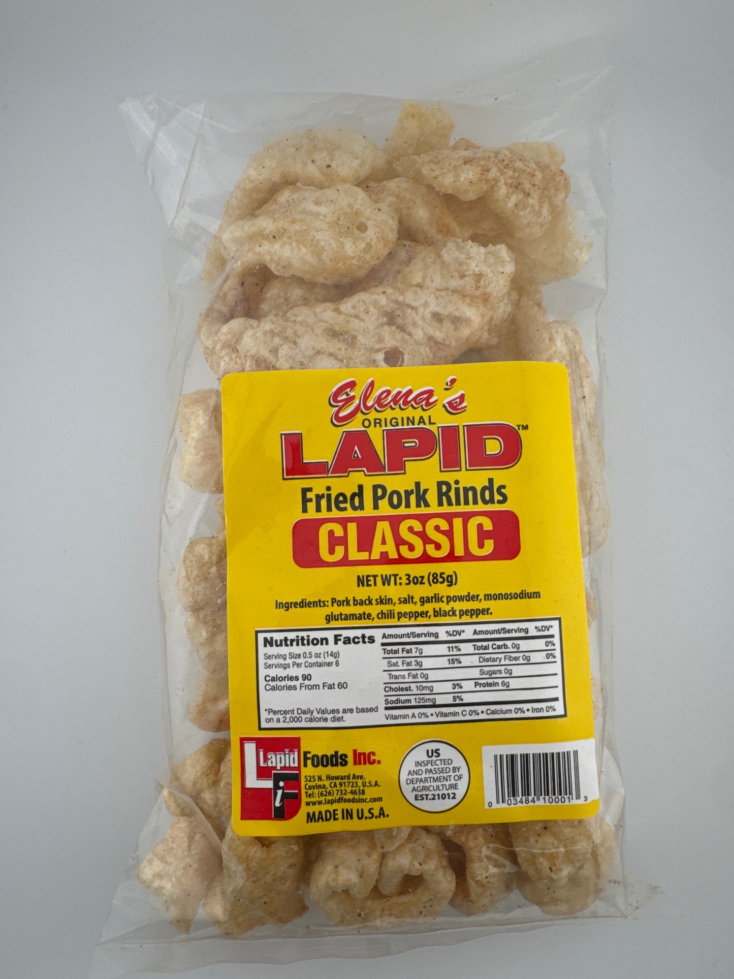 Lapid Chicharon Classic 3.5 oz