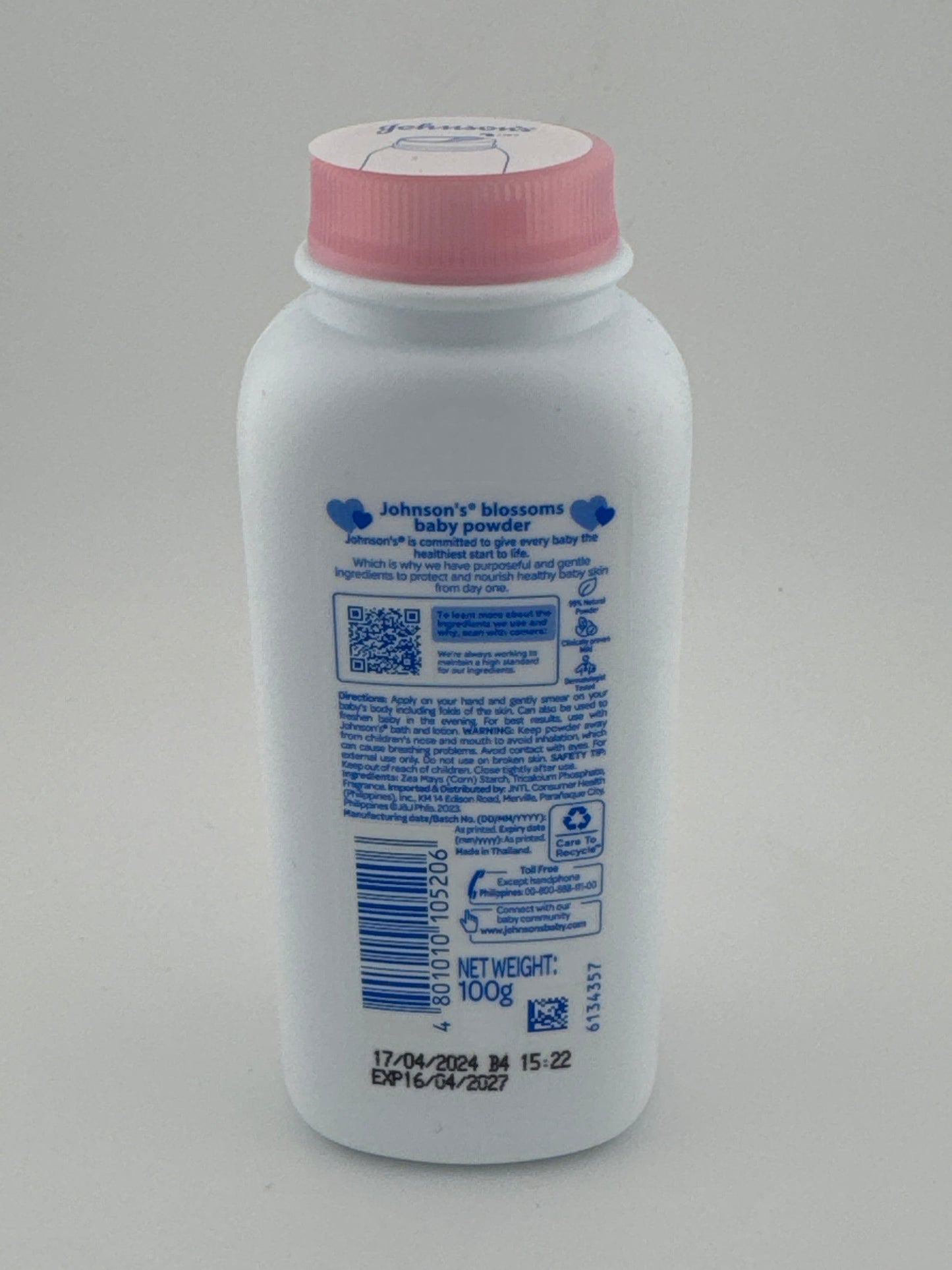 J's Baby Powder Pink 100g
