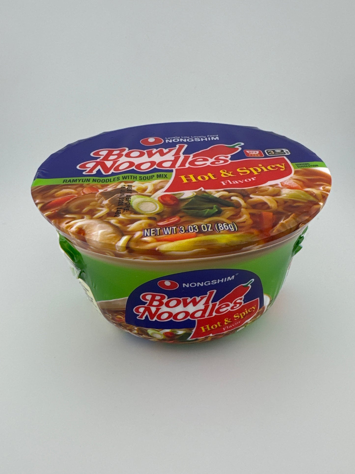 Nong Shim Bowl Hot&Spicy 3 oz