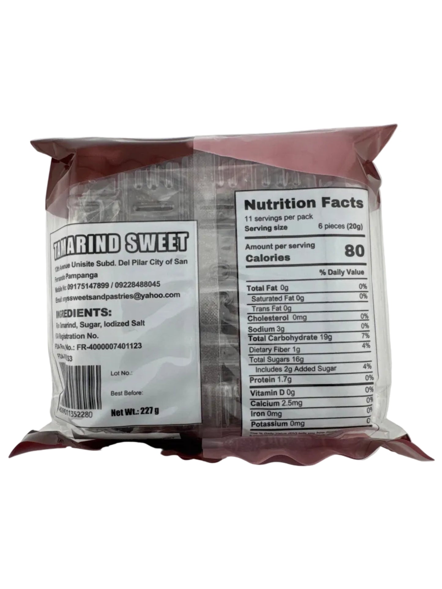 Emy's Tamarind Candy Sweet 227g