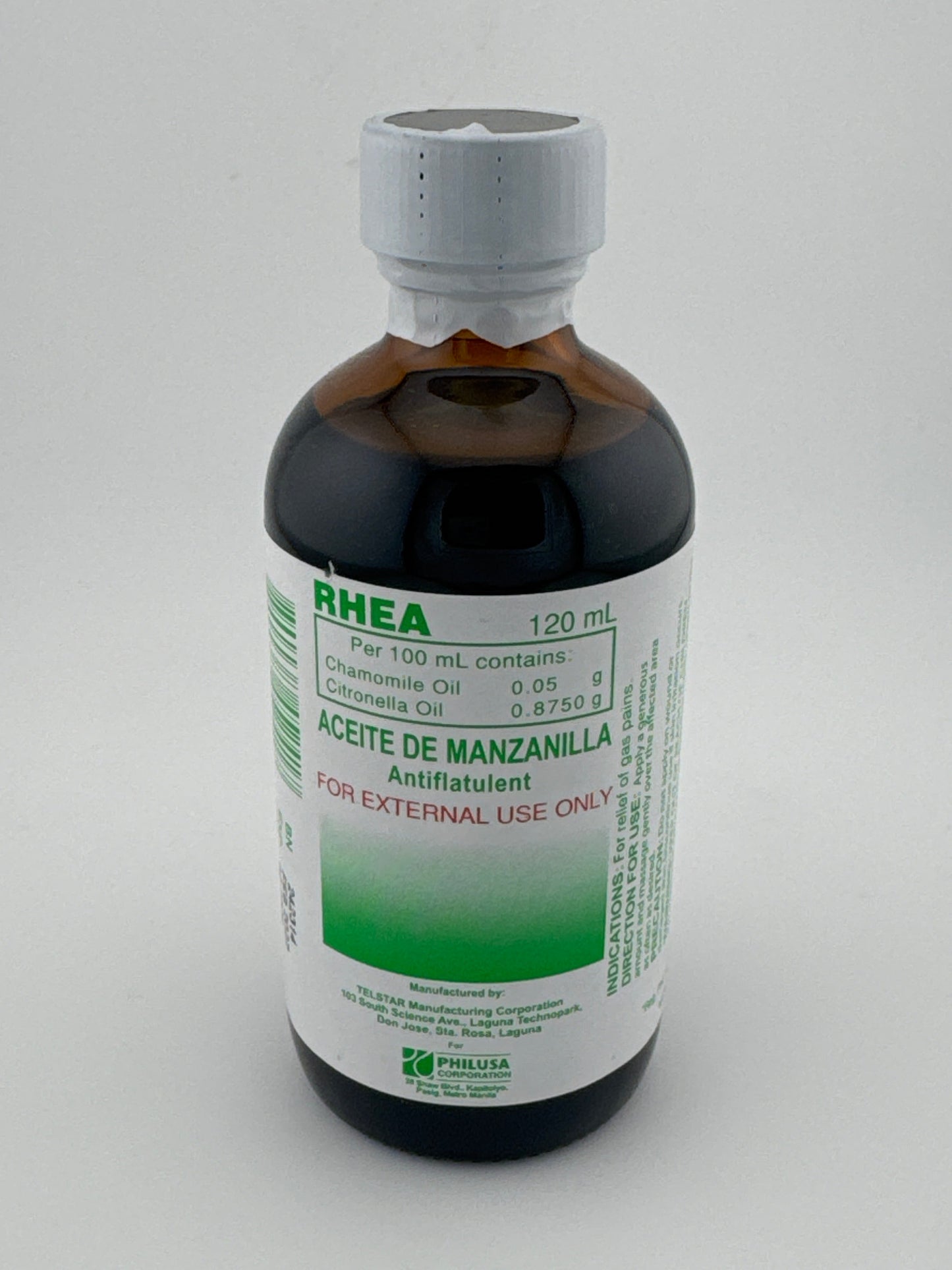 Rhea Acetite Manzanilla 120 ml