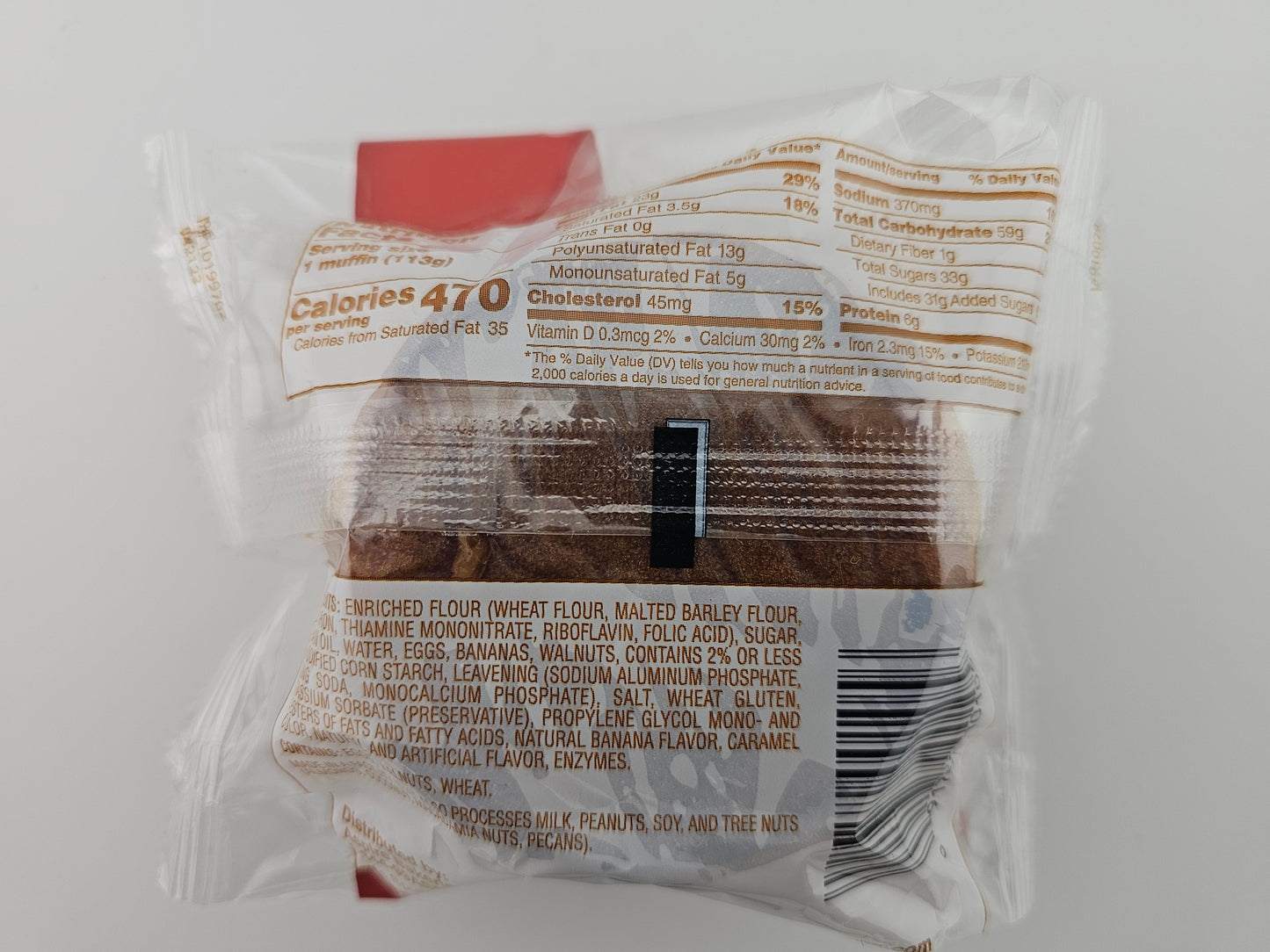 Otis Spunkmeyer Muffin - Banana Nut 4 oz