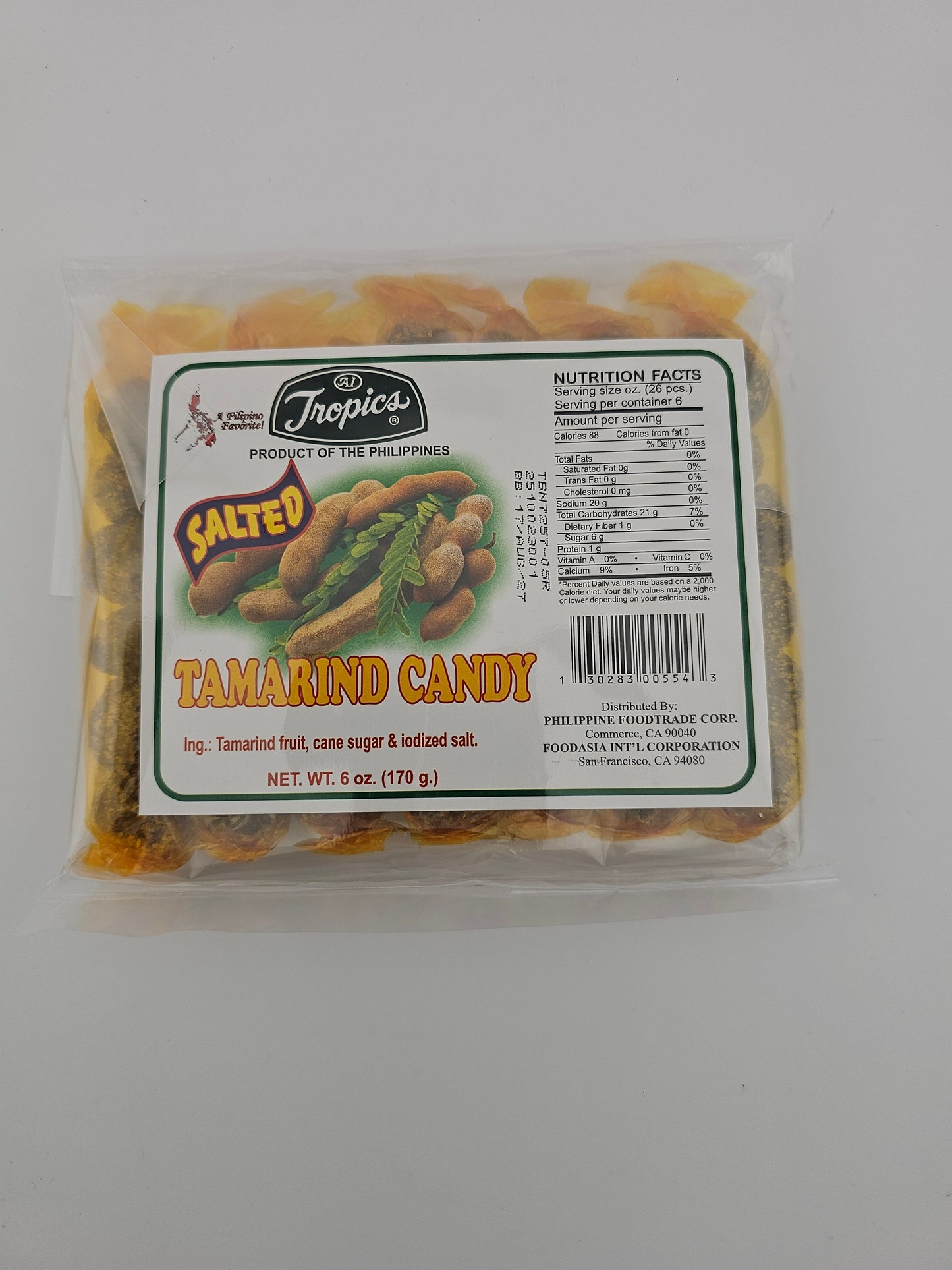 Tropics Tamarind Candy 6 oz - Salted