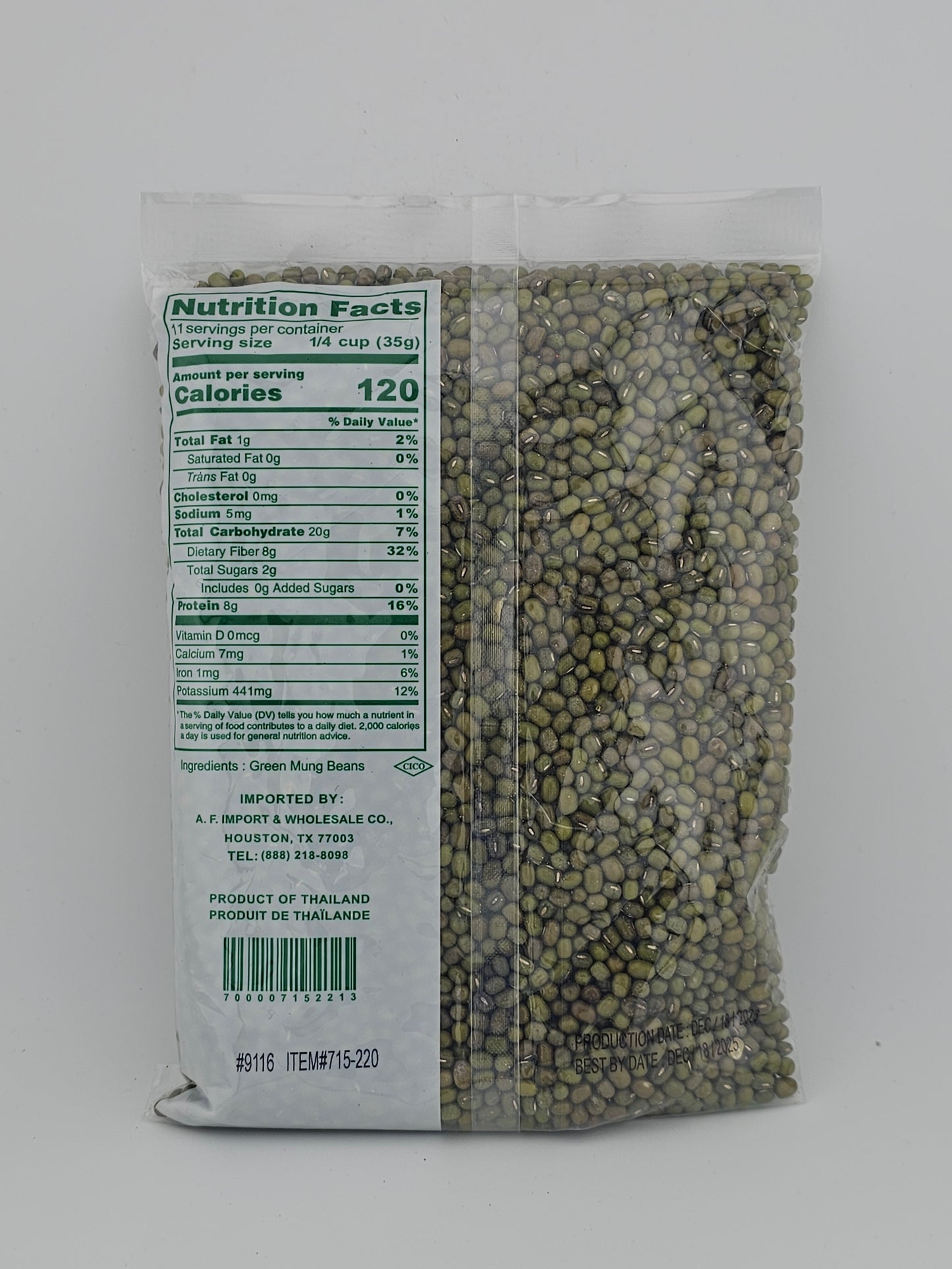 Superior Whole Green Mung Bean 14 oz