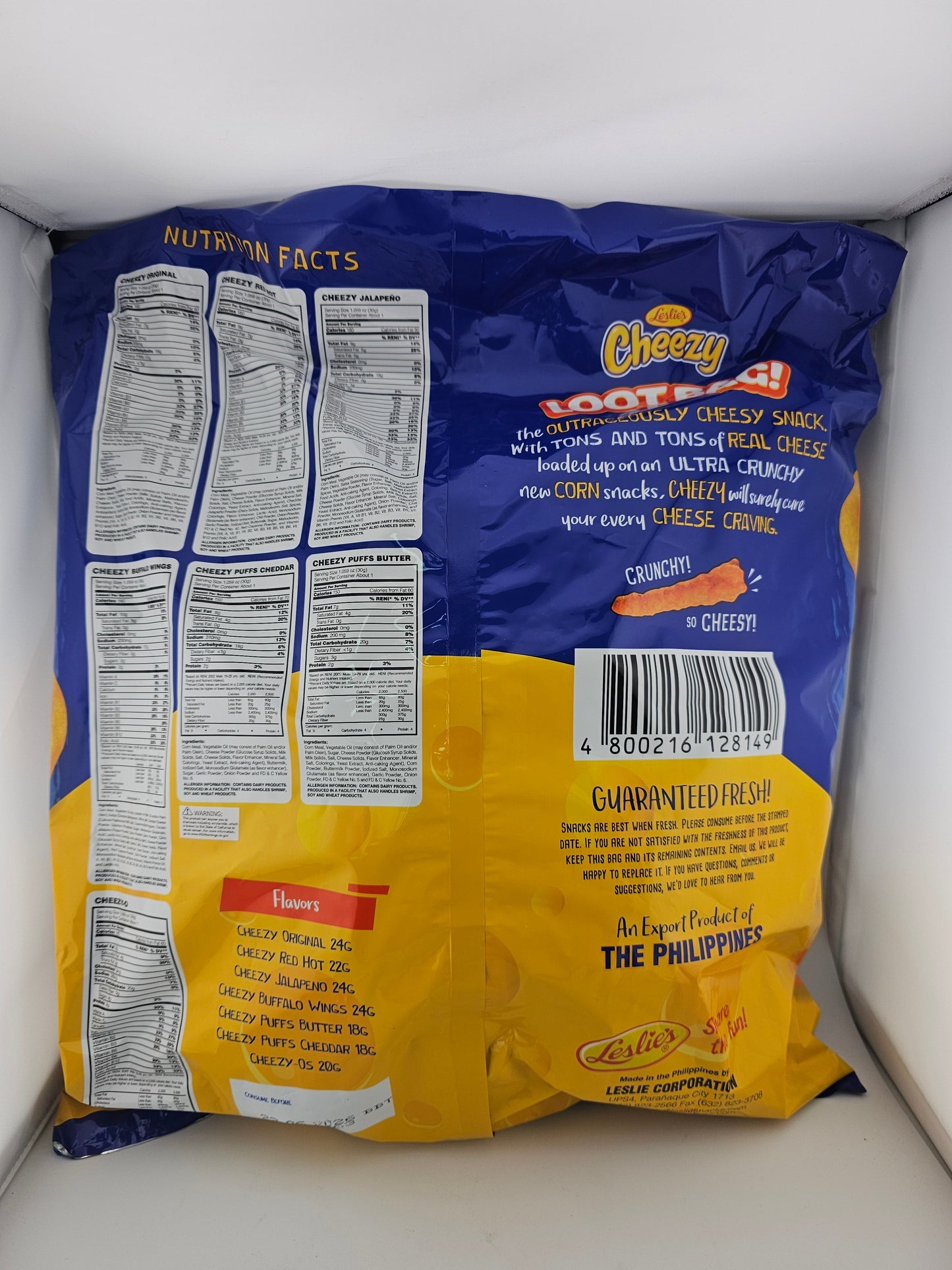 Leslie’s Cheezy Chips Loot Big