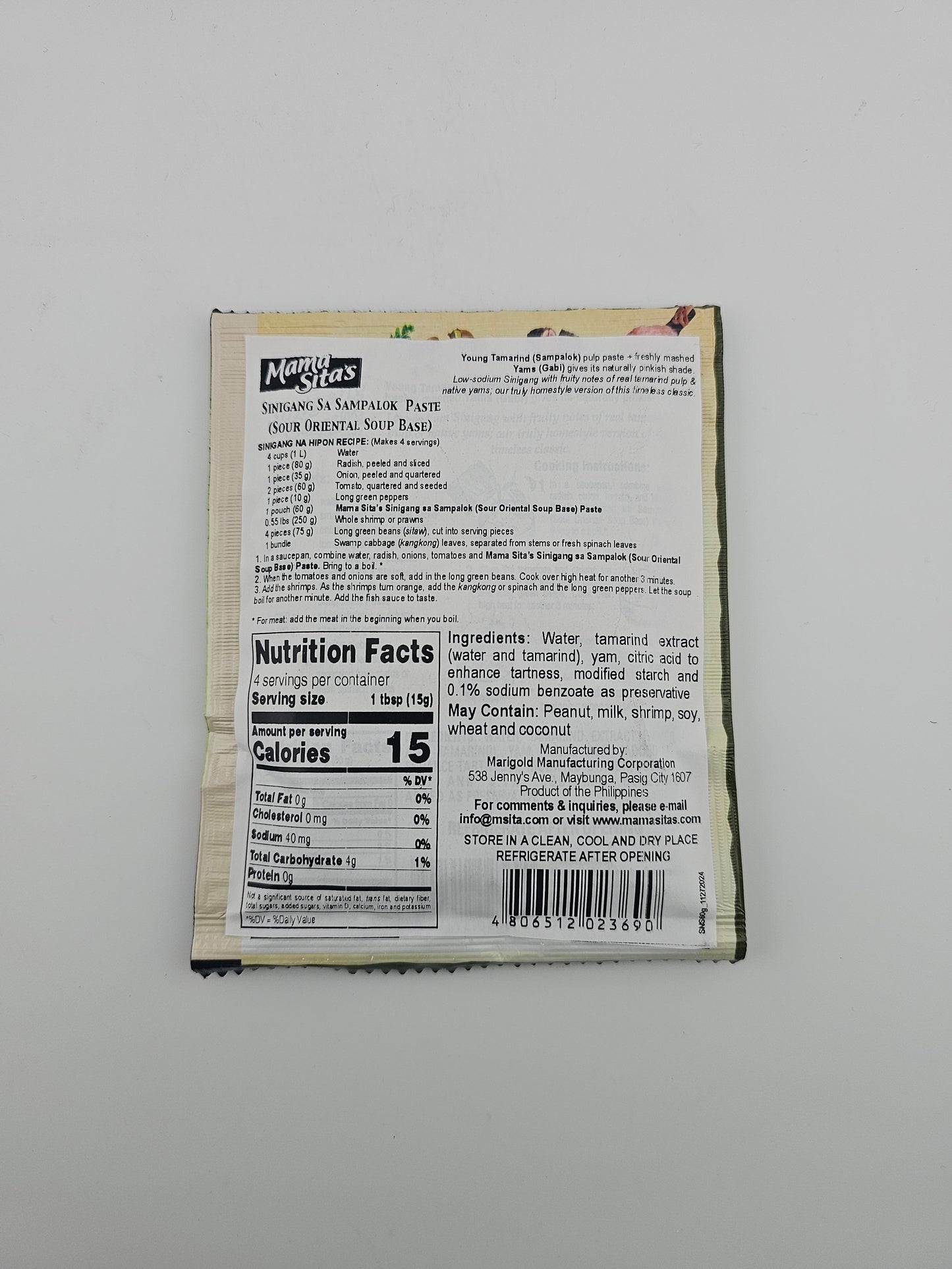 Mama Sita's Sinigang sa Sampalok POUCH 2.12 oz