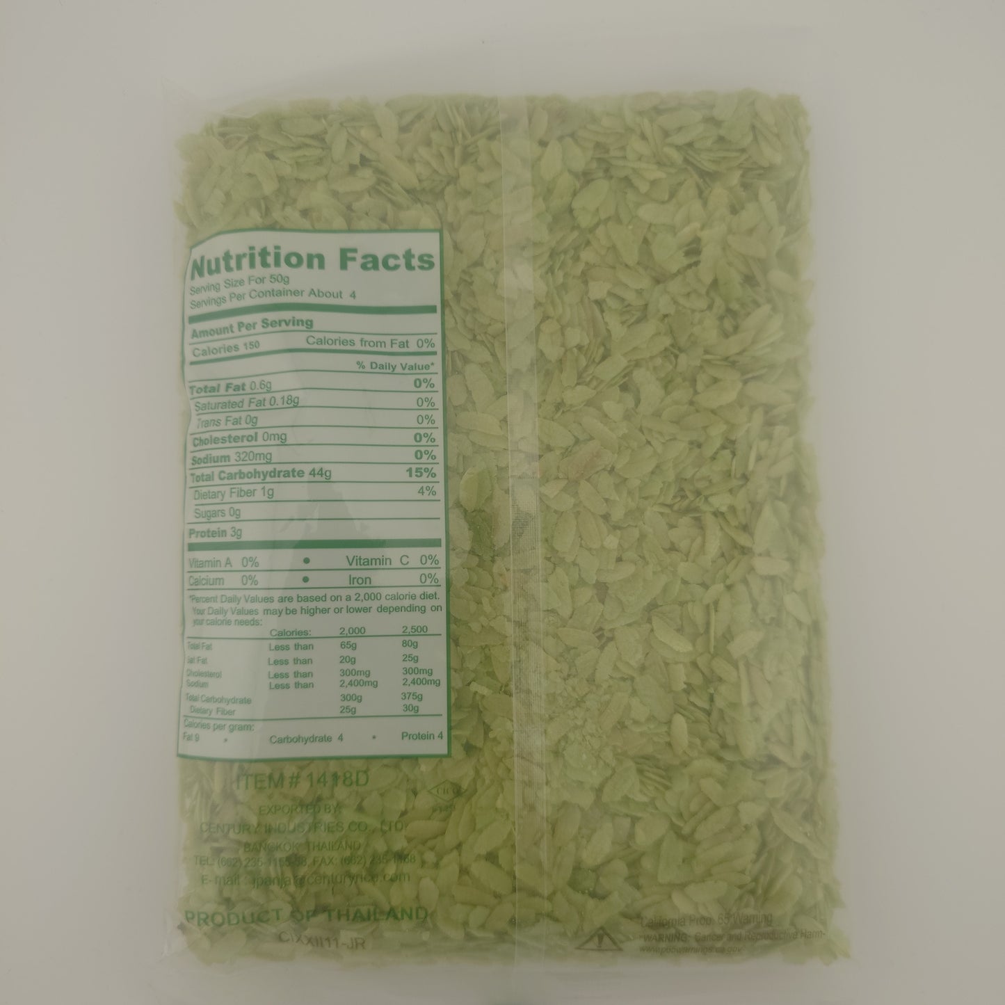 Tropics Rice Flakes 7oz Green