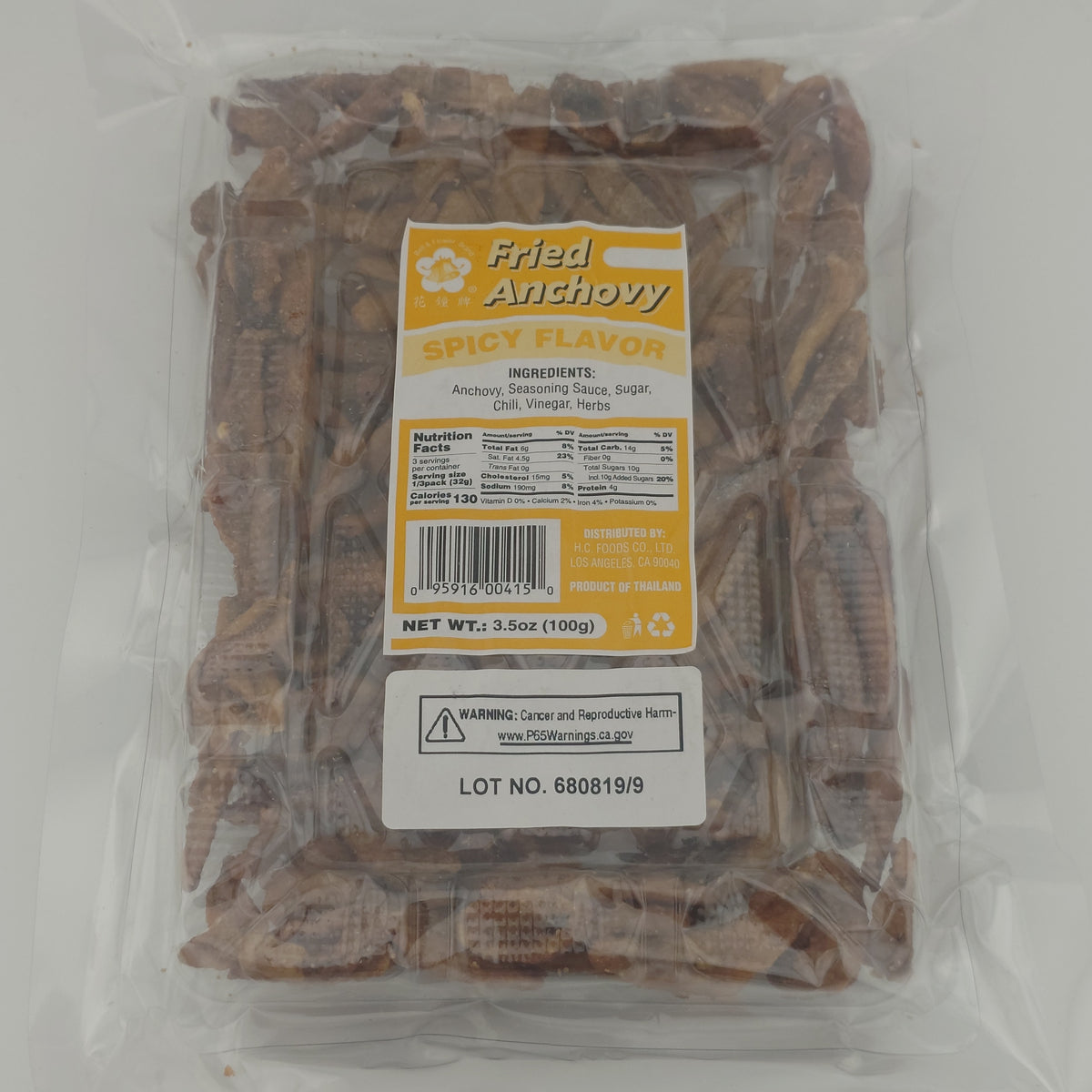 Bell & Flower Fried Anchovy Spicy 3.5 g | 100 g