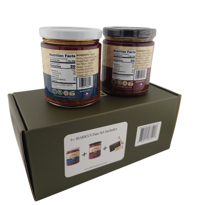 Ibarra's Duo Set Chili Garlic Mild/Extra Hot 9 oz | 255 g x 2