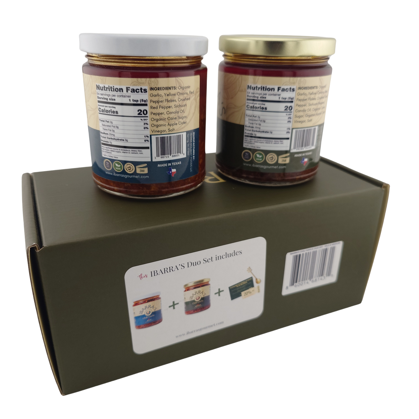 Ibarra's Duo Set Chili Garlic Mild/Medium 9 oz | 255 g x 2