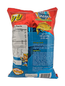 LaLa Fish Cracker Salt & Vinegar 3.52 oz