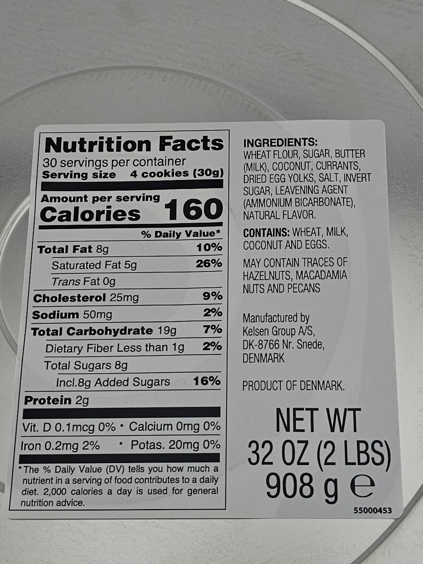 Kjeldsens Butter Cookies 32 oz