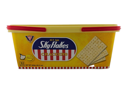 M.Y.San Skyflakes Crackers Garlic 800g TUB
