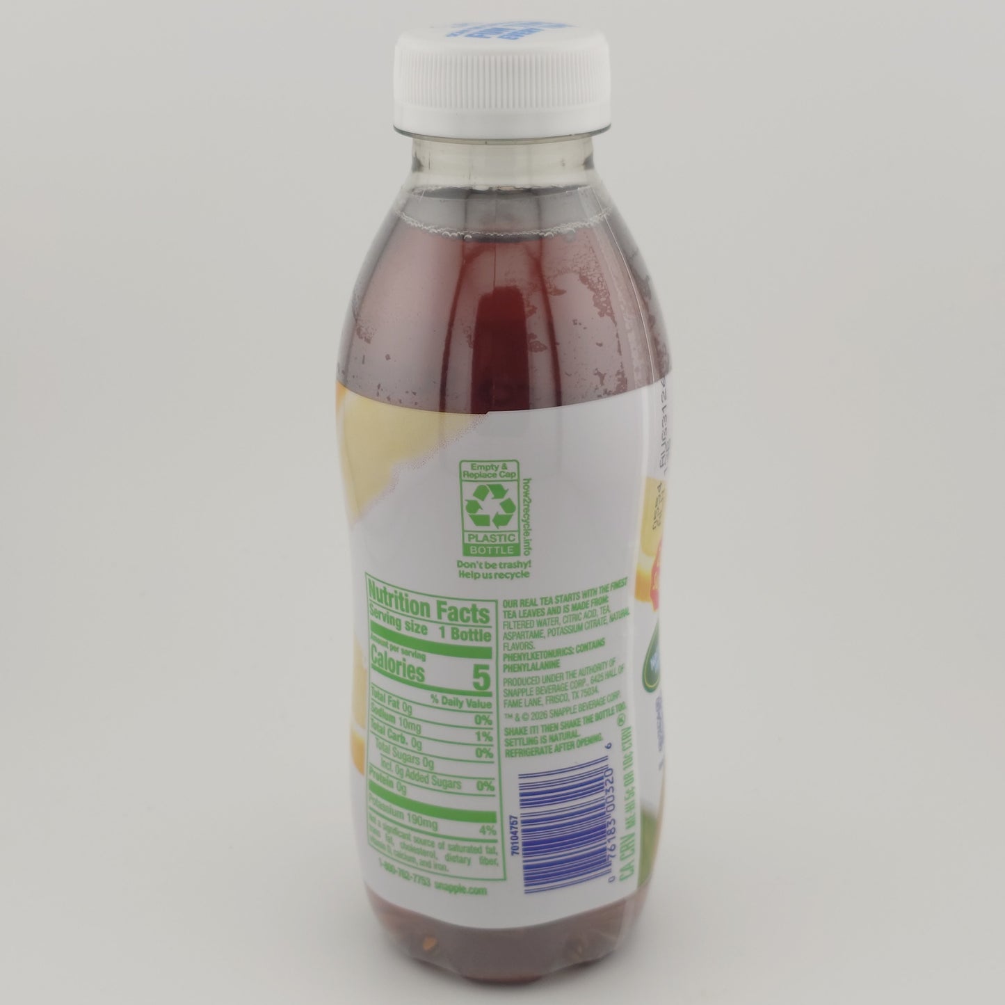 Snapple Lemon Tea Zero Sugar 16 fl oz | 473 mL