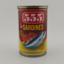 555 Sardines in Tomato Sauce Hot & Spicy 5.5oz | 155 g