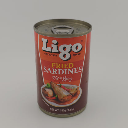 Ligo Fried Sardines Hot & Spicy 155g