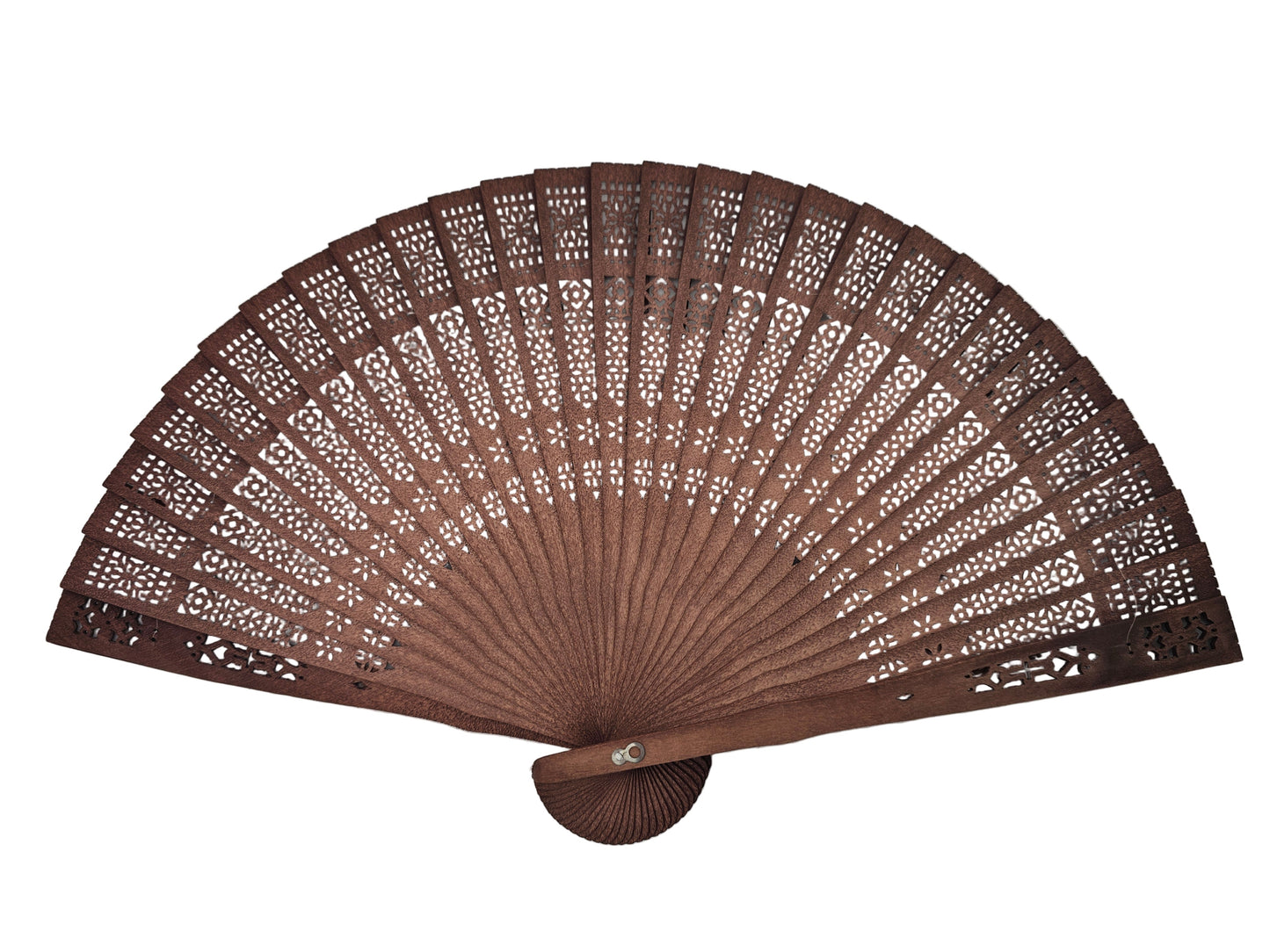 Sandalwood Fan - Dark Brown