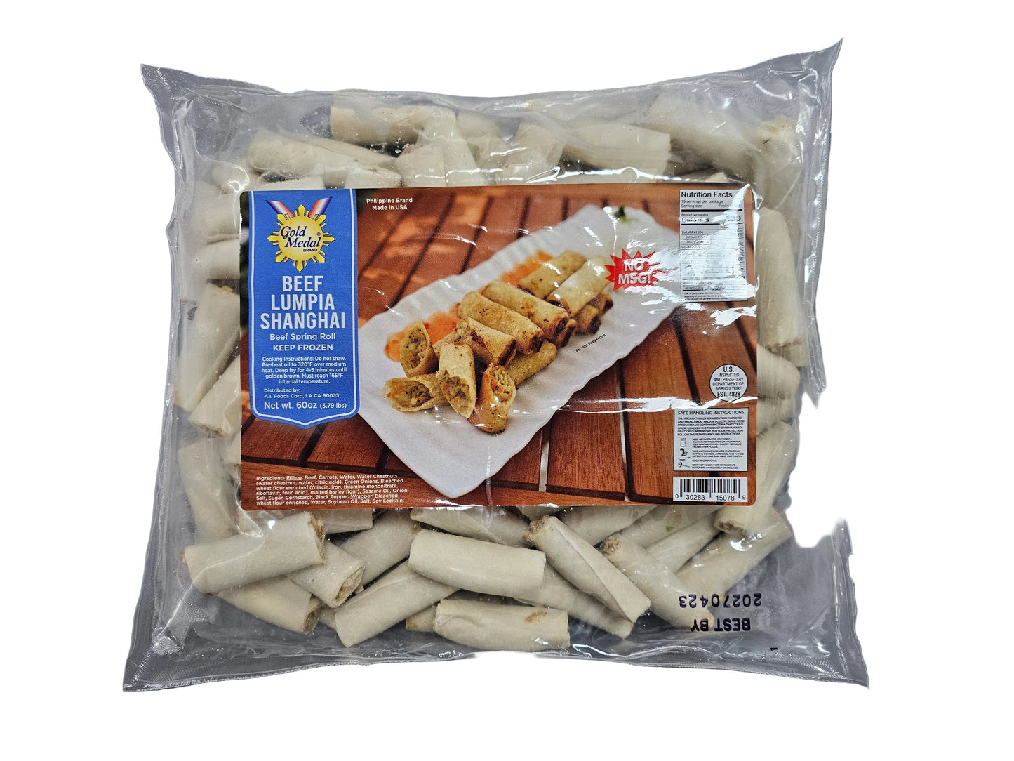 Gold Medal Shanghai Beef 3.79 lbs