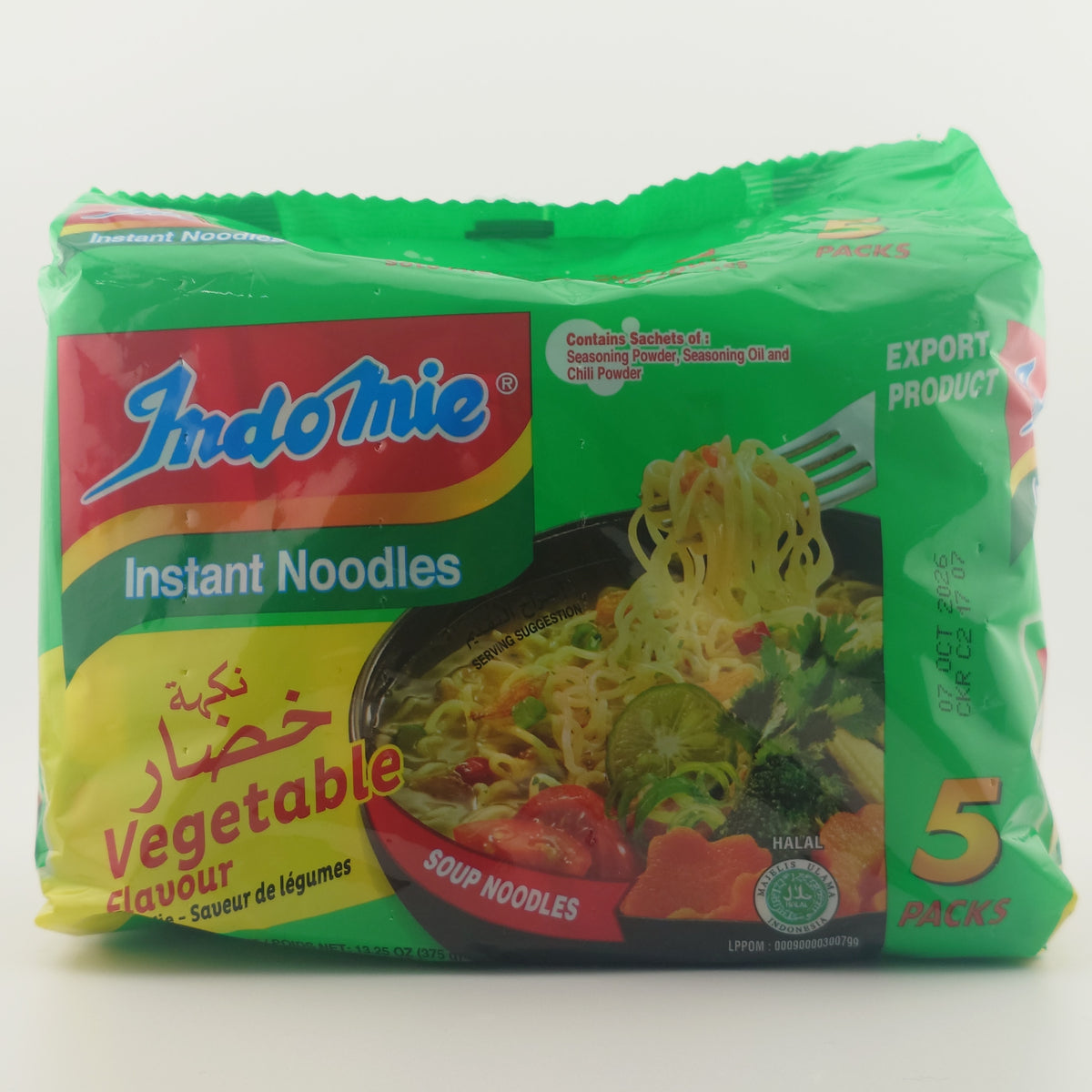 Indo Mie Noodles Vegetable 15 oz - 5 Pack