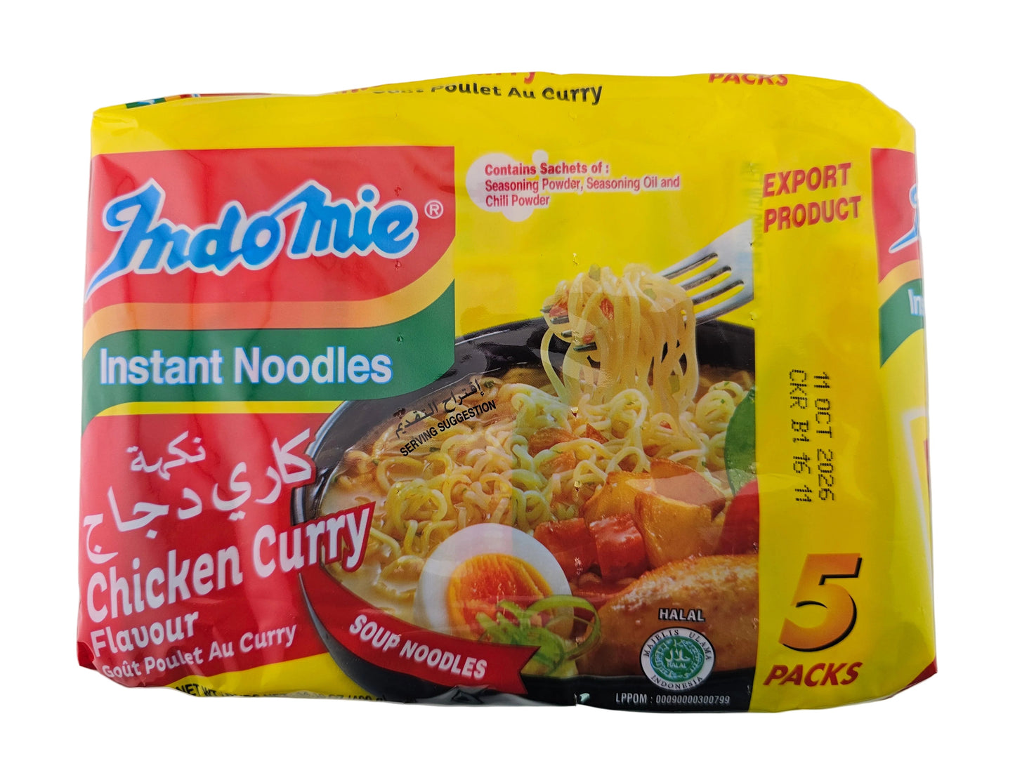 IndoMie Noodles Chicken Curry 14.1 oz - 5 pack