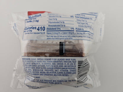 Otis Spunkmeyer Muffin - Wild Blueberry 4 oz