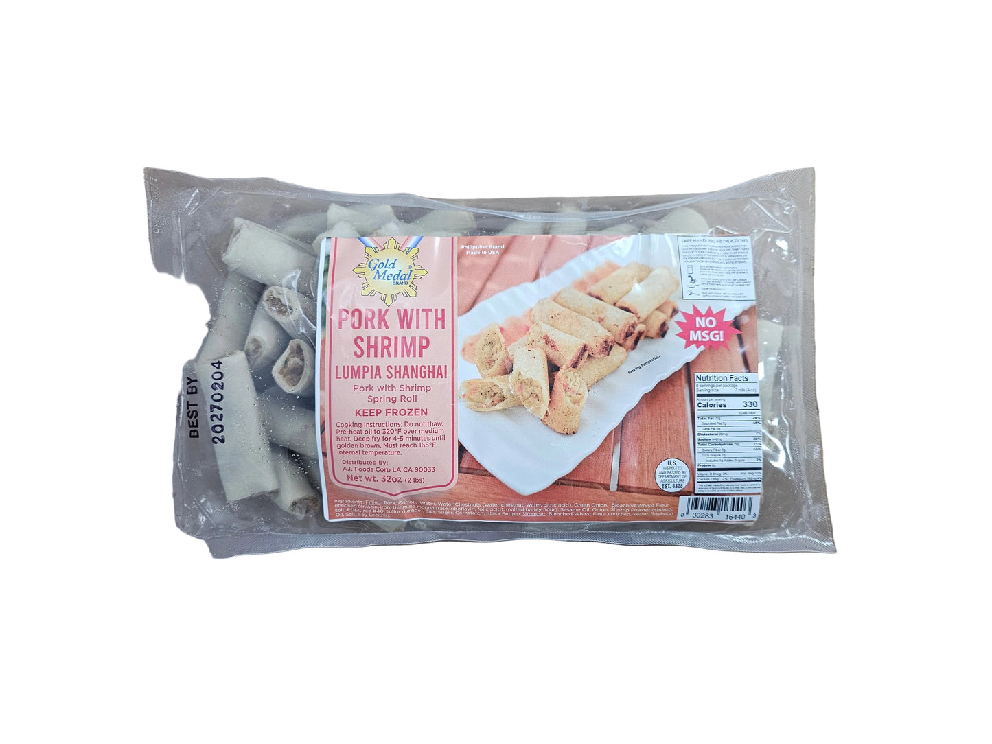 Gold Medal Shanghai Pork w/Shrimp 2 lb