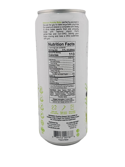 Jans Boba Milk Tea Matcha 16.9 oz
