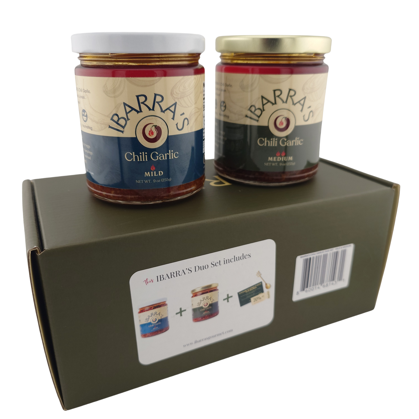 Ibarra's Duo Set Chili Garlic Mild/Medium 9 oz | 255 g x 2