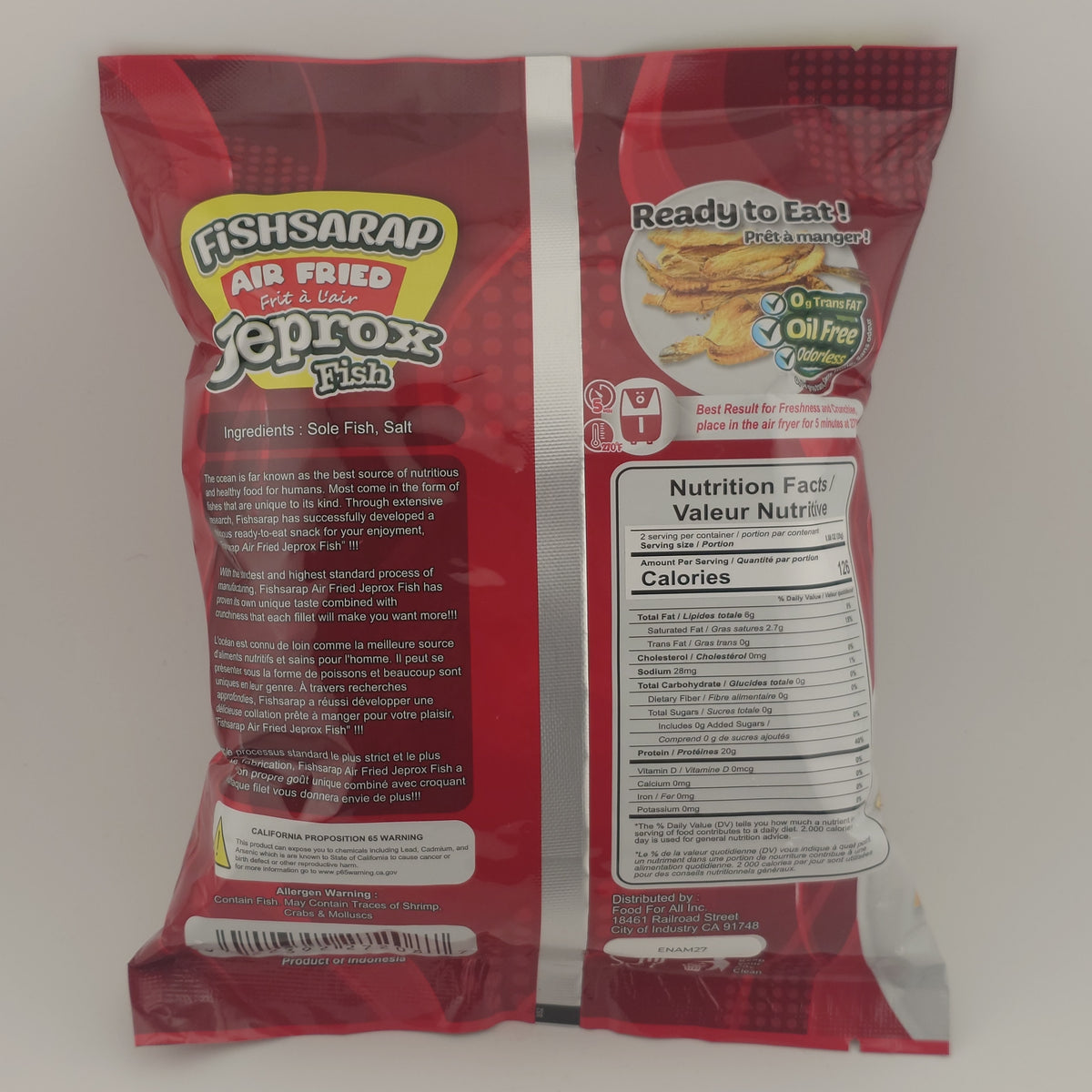 Pangasinan Fishsarap Air Fried Jeprox 1.7 oz | 50 g