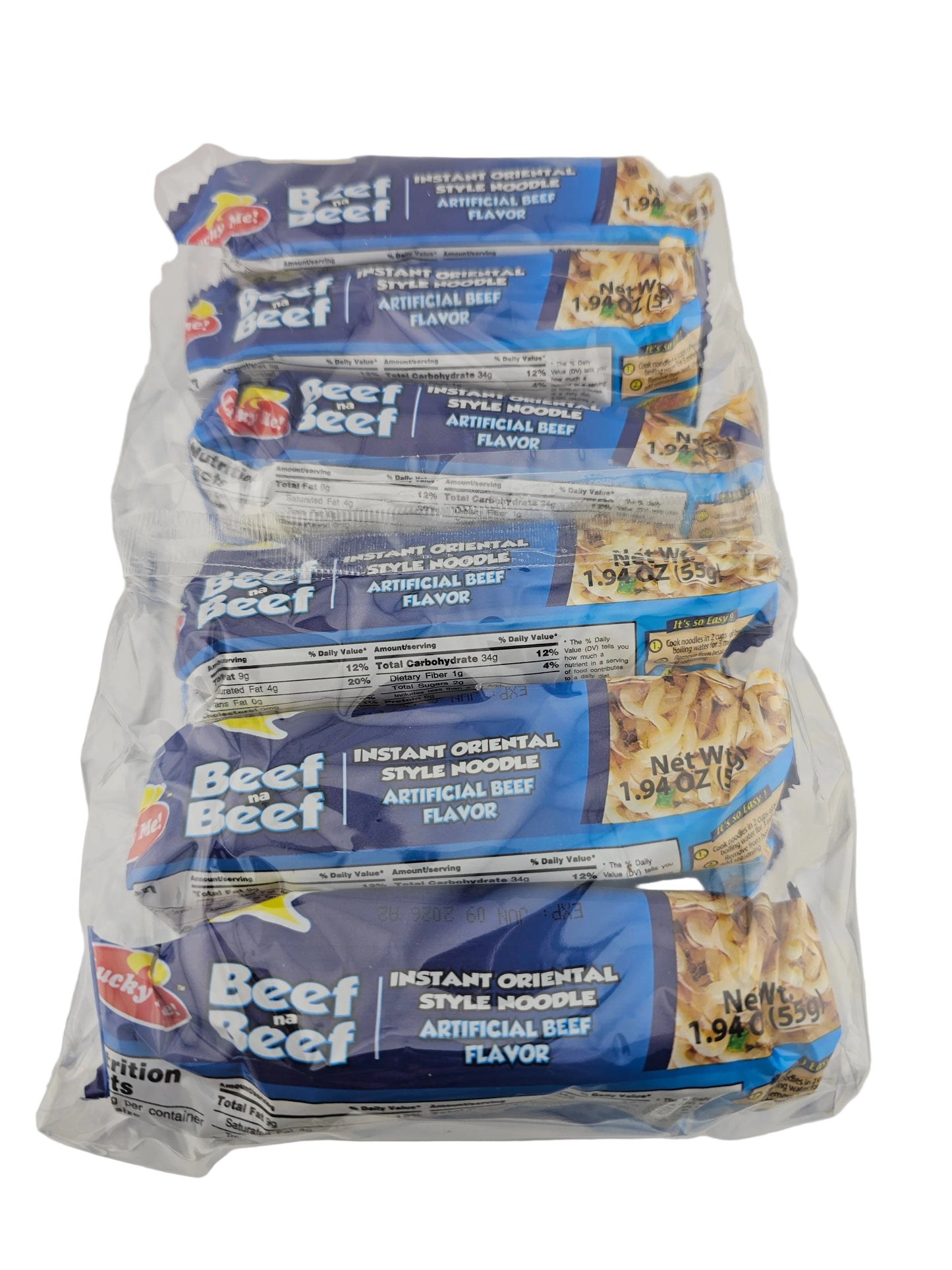 Lucky Me Pouch Beef na Beef 1.94 oz - 6 pk