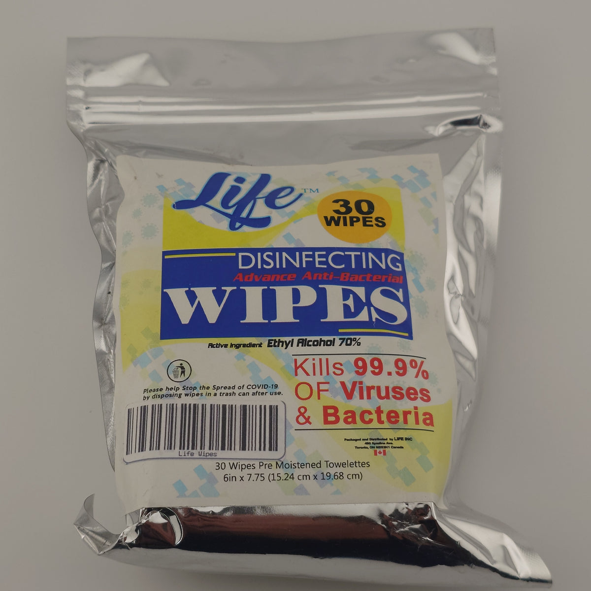Life Wipes Anti-Bacterial