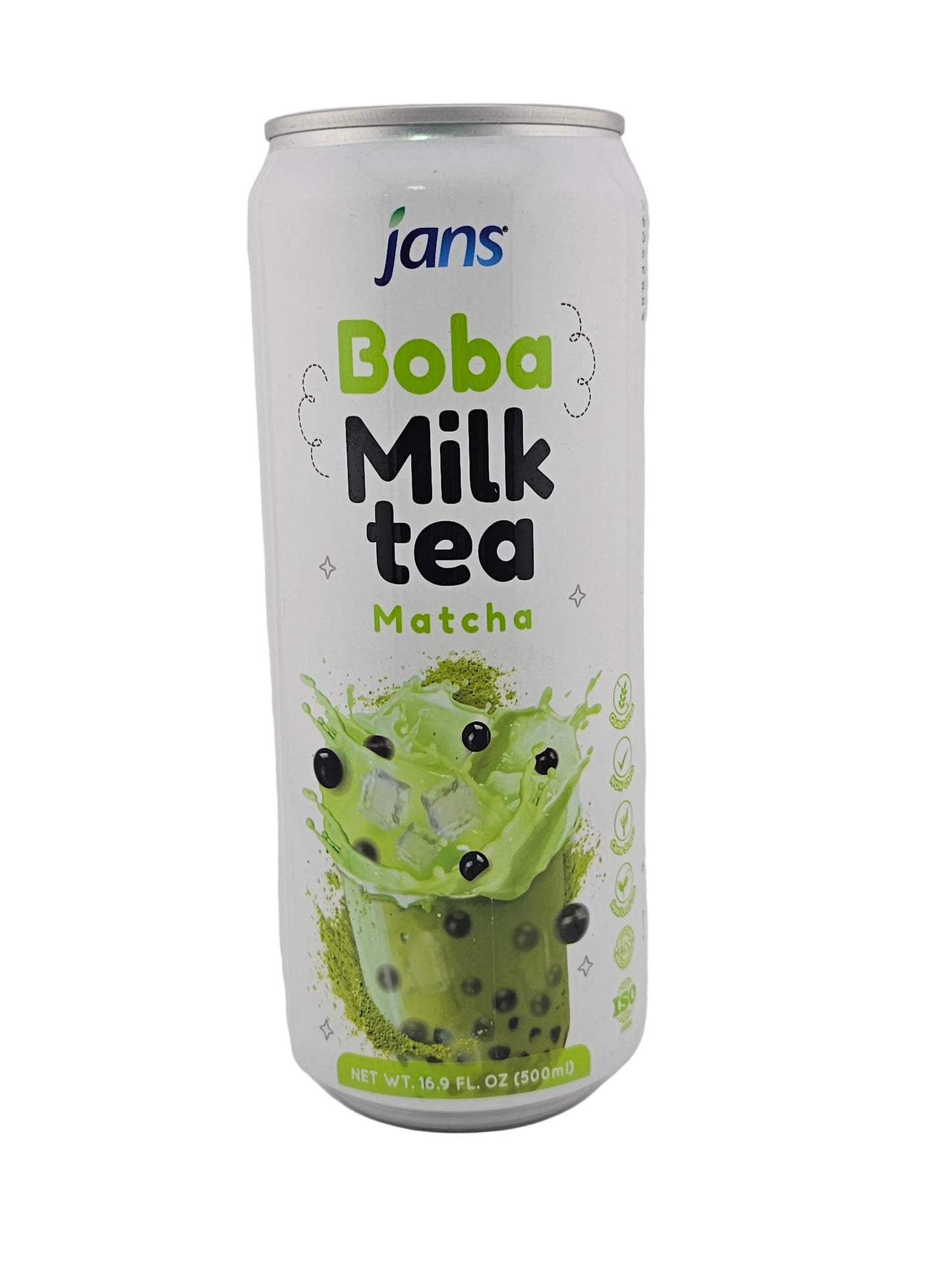 Jans Boba Milk Tea Matcha 16.9 oz