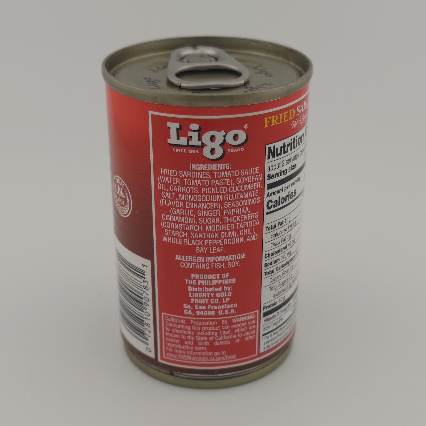 Ligo Fried Sardines Hot & Spicy 155g