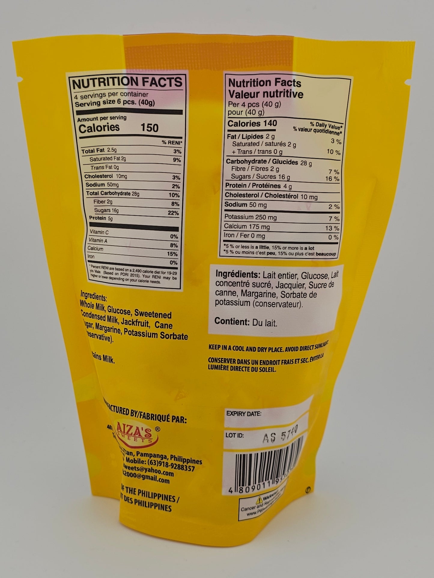 Aiza's Sweets Pastillas De Langka 4.72 oz