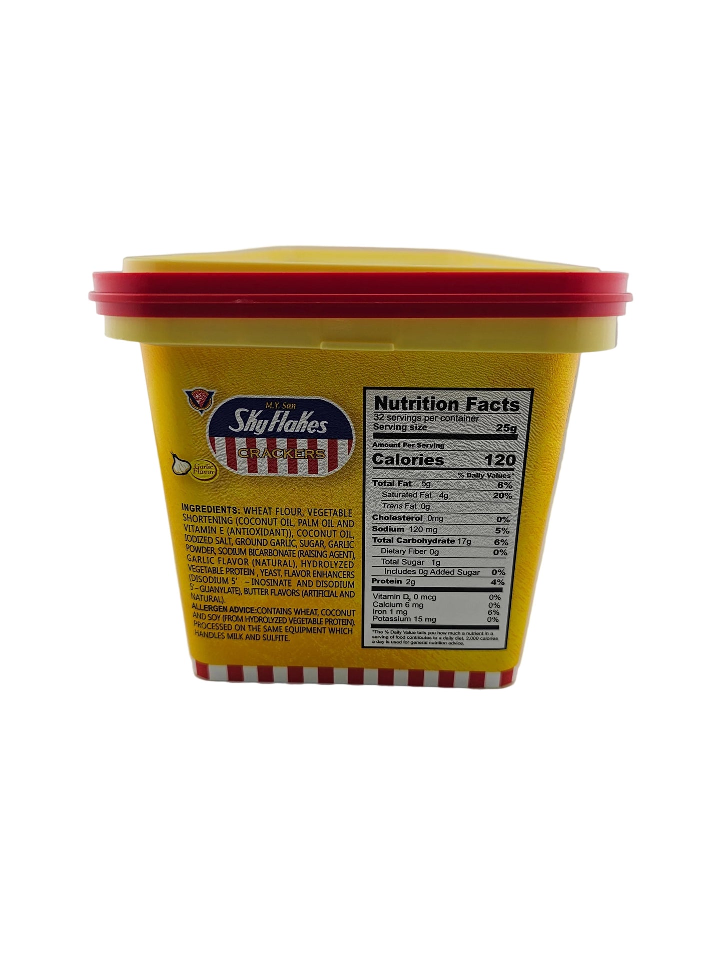 M.Y.San Skyflakes Crackers Garlic 800g TUB
