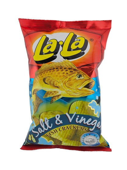 LaLa Fish Cracker Salt & Vinegar 3.52 oz