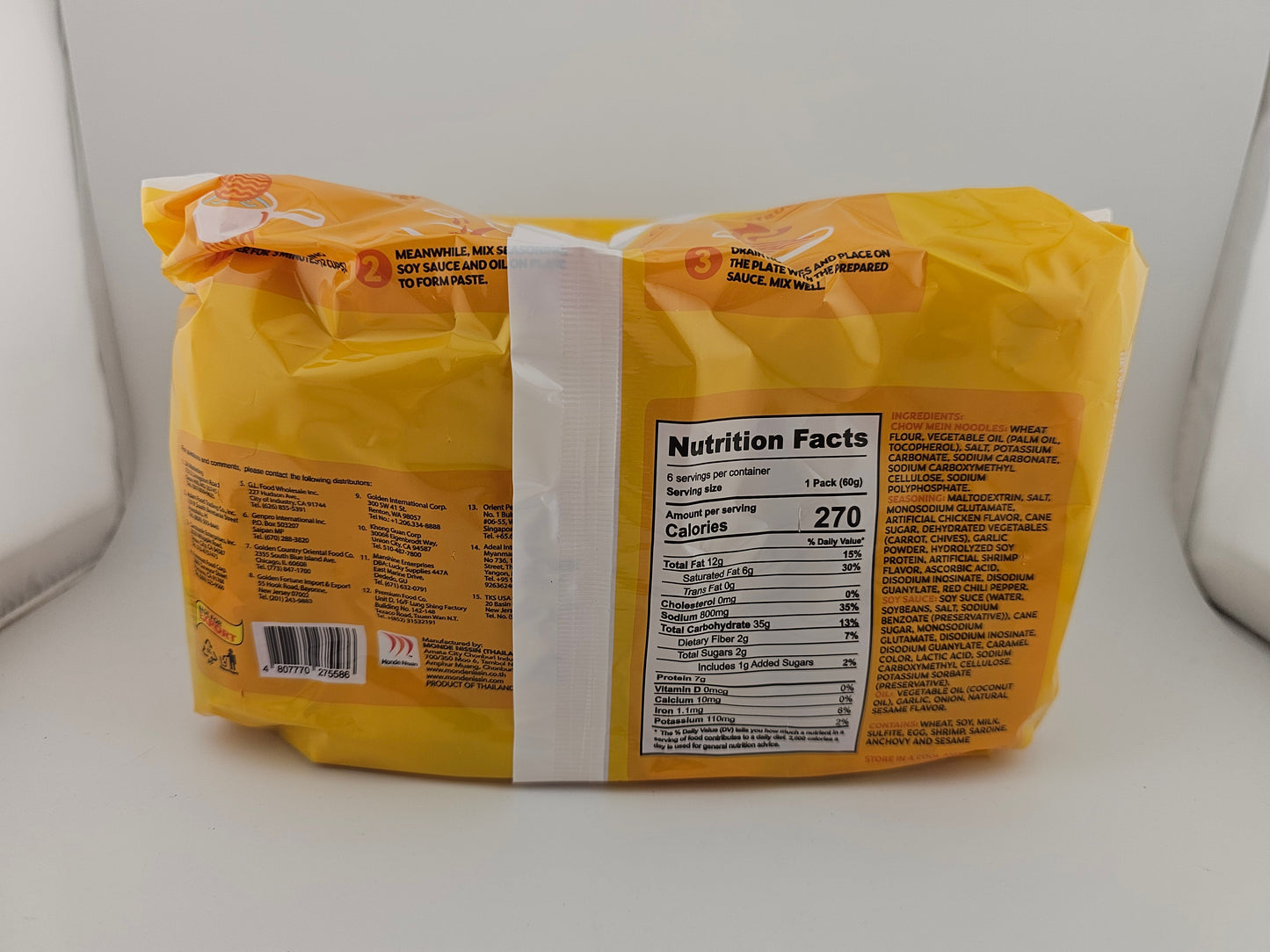 Lucky Me Canton Pouch Original 2.12 oz - 6 pk