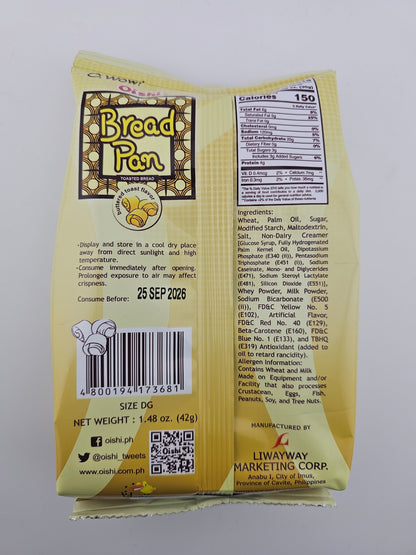 Oishi Bread Pan Buttered 42g